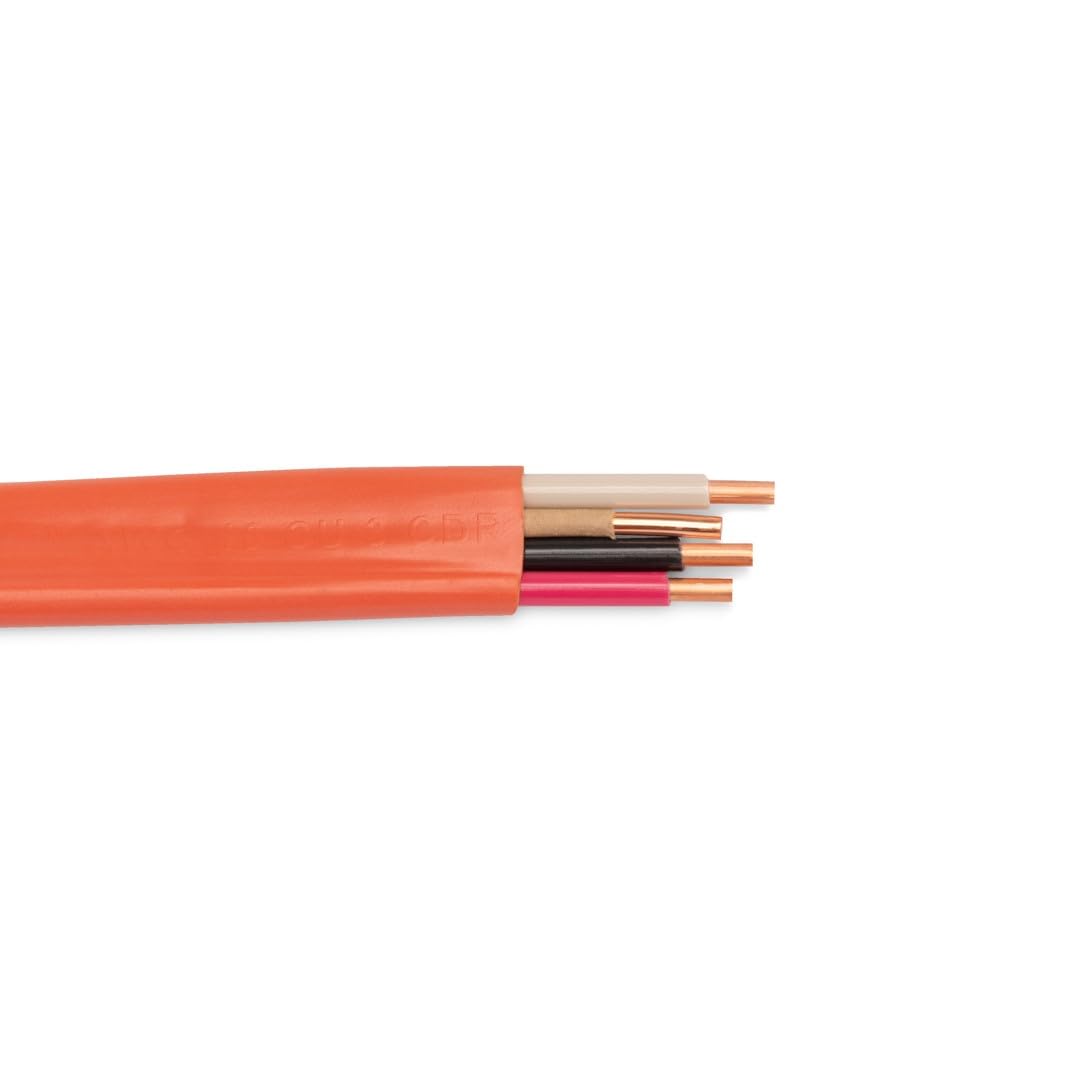 Wirenco 10/3 NM-B, Non-Mettalic, Sheathed Cable, Residential Indoor Wire, Equivalent to Romex (100Ft Cut)