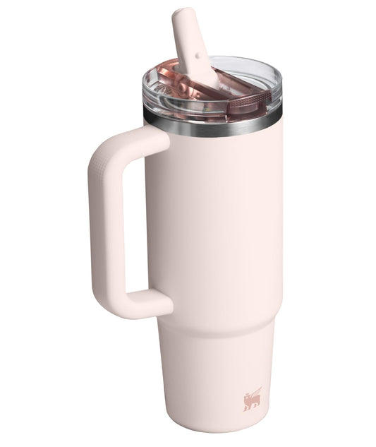 Stanley Quencher ProTour Flip Straw Tumbler with Leakproof Lid 30 oz | Built-In Straw & Handle | Cupholder Compatible for Travel | Insulated Stainless Steel Cup | BPA-Free | Rose Quartz