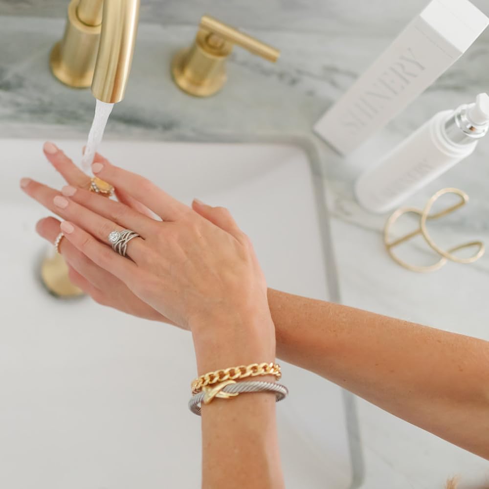 Radiance Wash - Luxury Jewelry Cleaner Solution for All Jewelry Types: Silver, Gold, and Diamond