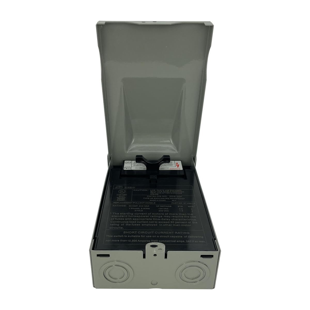 Z ZDS-30F Pull-Out Disconnect Switch 30A 240V Fused