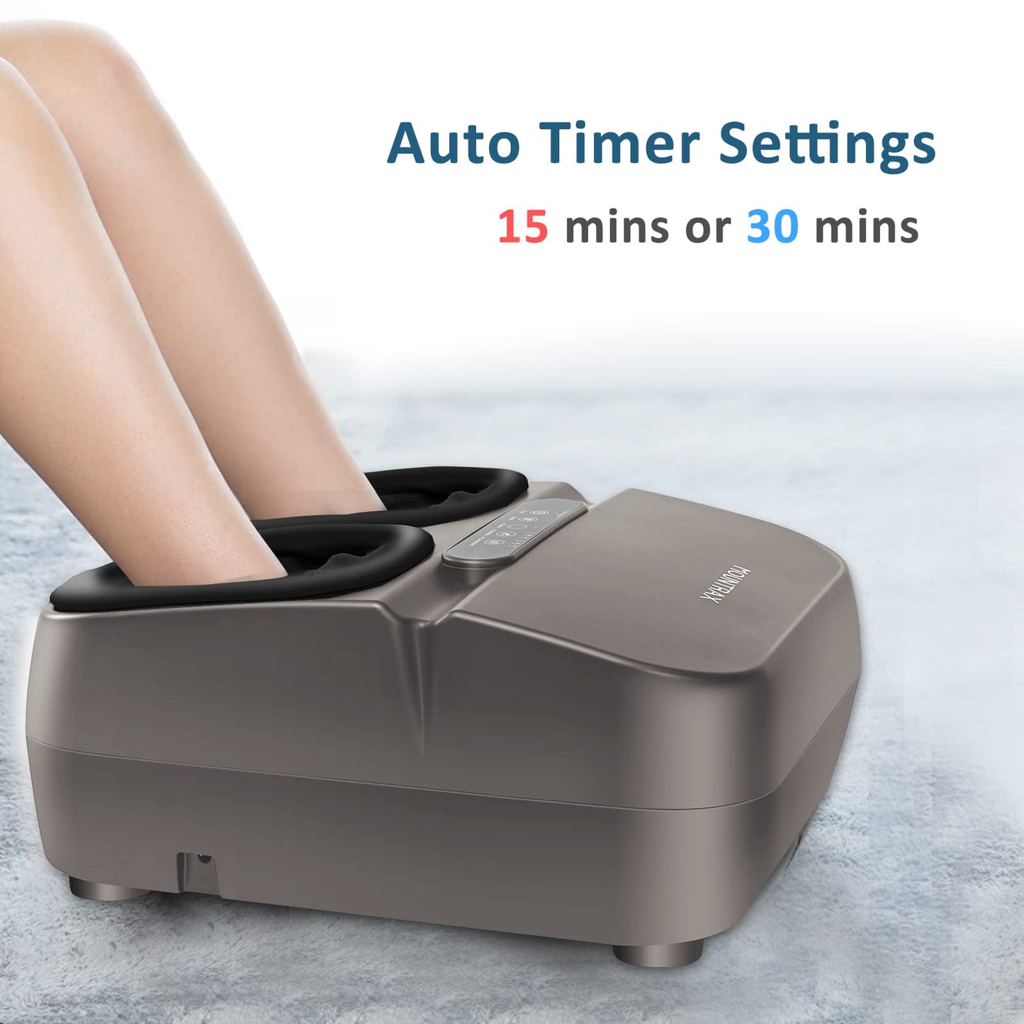 MOUNTRAX Foot Massager with Heat, Plantar Fasciitis and Relieve Pain, Deep Kneading Shiatsu Massager