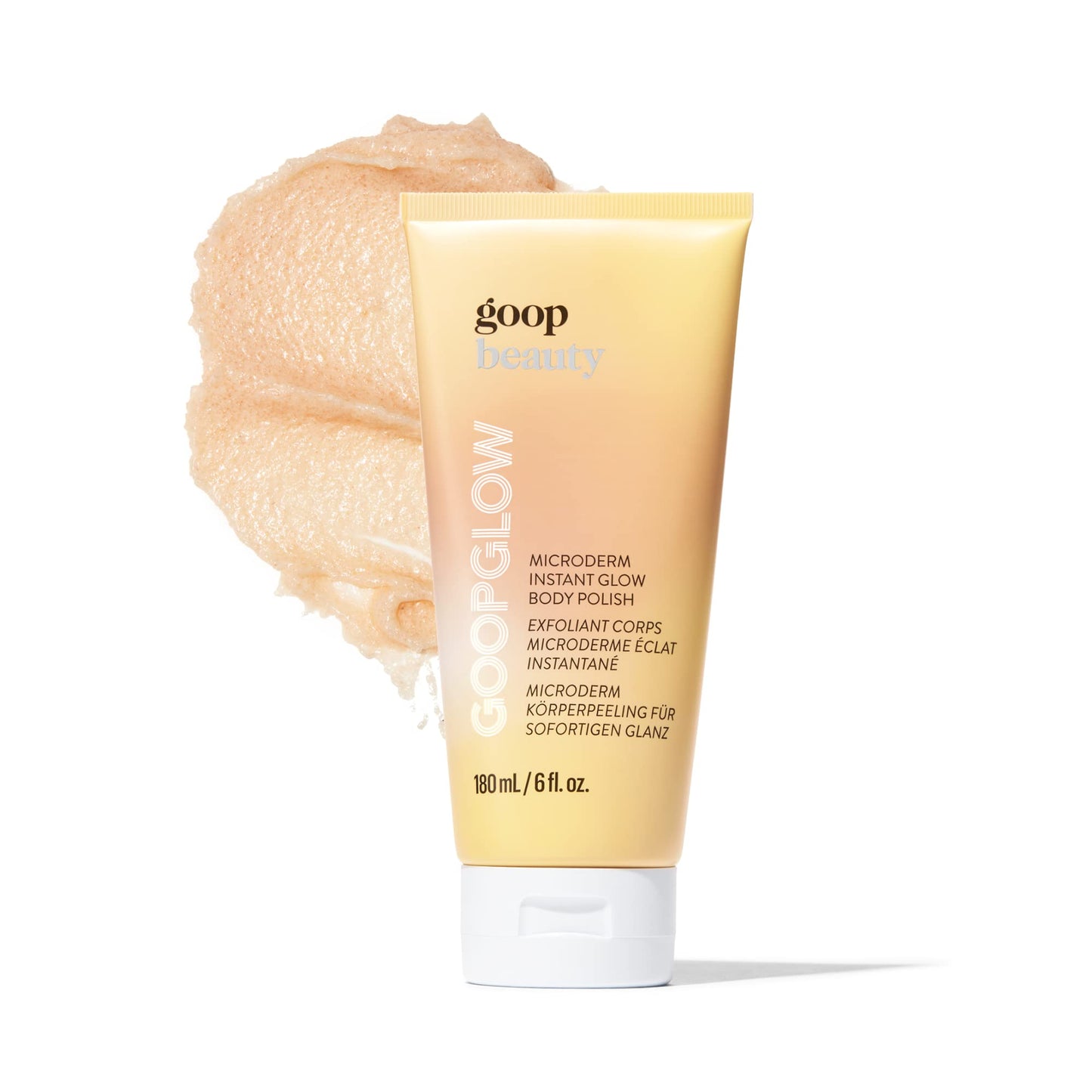 goop Beauty Microderm Body Polish | Exfoliating Body Scrub & Foaming Cleanser for Glowing Skin