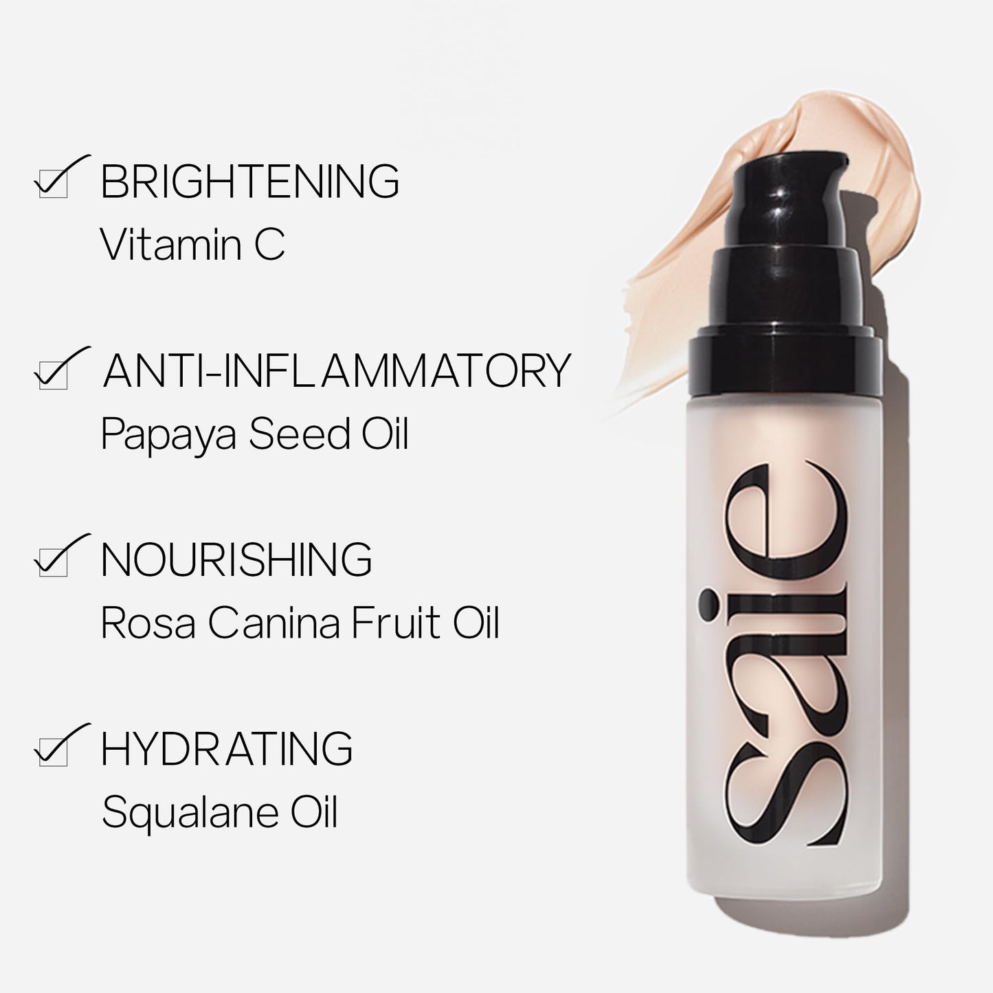 Saie Glowy Super Gel Lightweight Illuminator - Luminizer and Makeup Primer for Glowing Skin