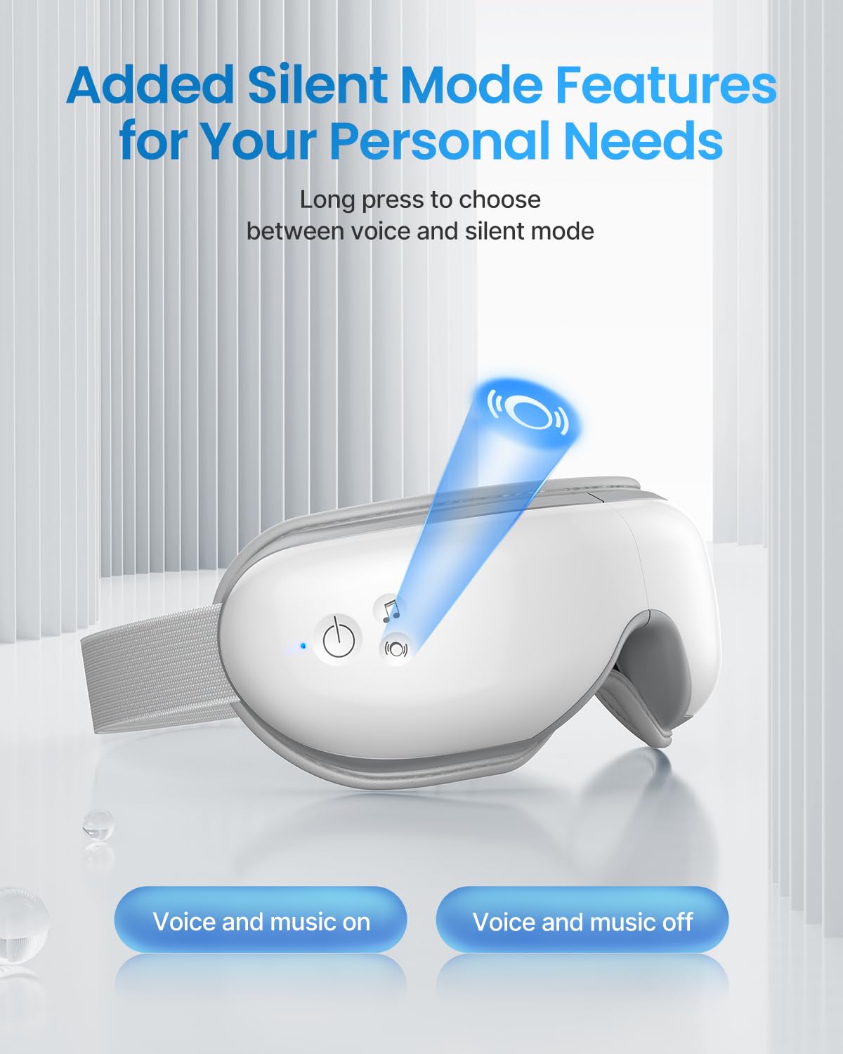 RENPHO Eyeris 1 Eye Massager, Heated Eye Mask with Bluetooth Music, Face Massager, Eye Care Device