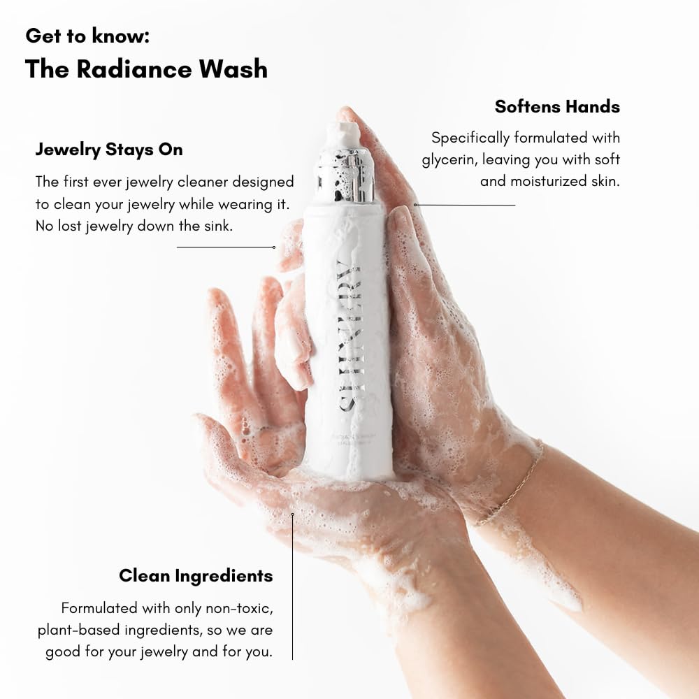 Radiance Wash - Luxury Jewelry Cleaner Solution for All Jewelry Types: Silver, Gold, and Diamond