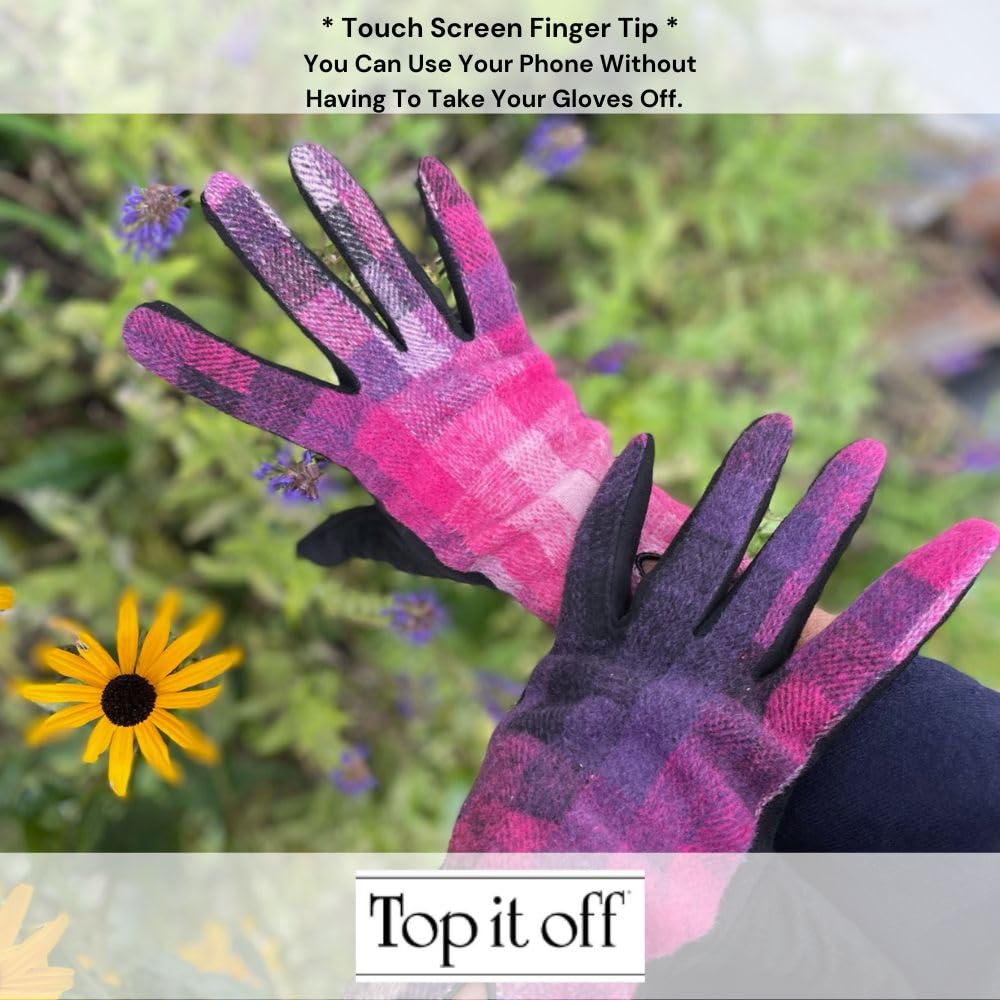 Winter Gloves For Women - Touch Screen Fingers - Stylish, Warm, Cold Weather Gloves