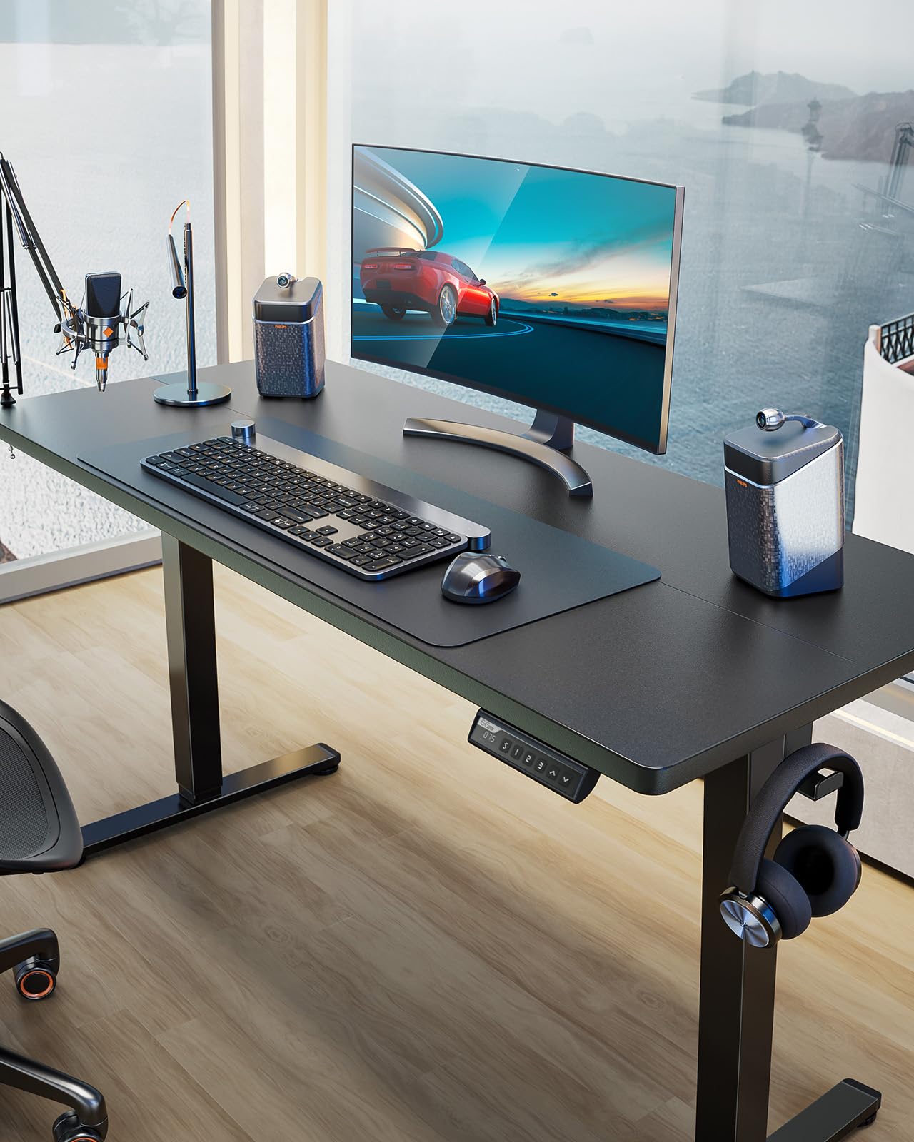 ErGear Height Adjustable Electric Standing Desk/48x24 Inches Sit Stand up Desk/Memory Computer Desk