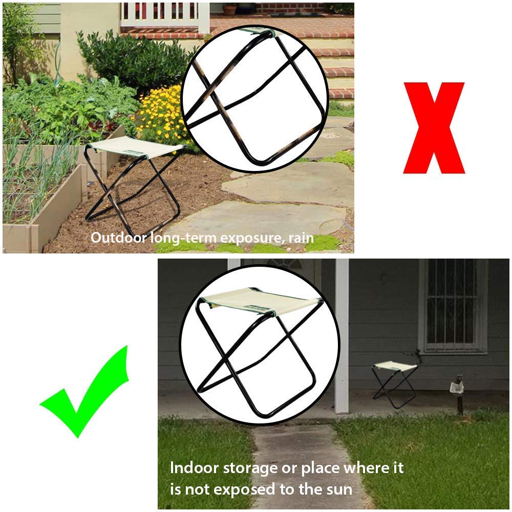 Garden Tool Set, Stainless Steel 7 Piece ToolSet/Heavy Duty Folding Stool/Detachable Canvas Tote Bag