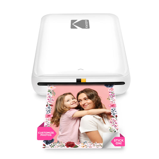 KODAK Step Wireless Mobile Photo Mini Color Printer Compatible w/iOS & Android and … , 2x3 (White)