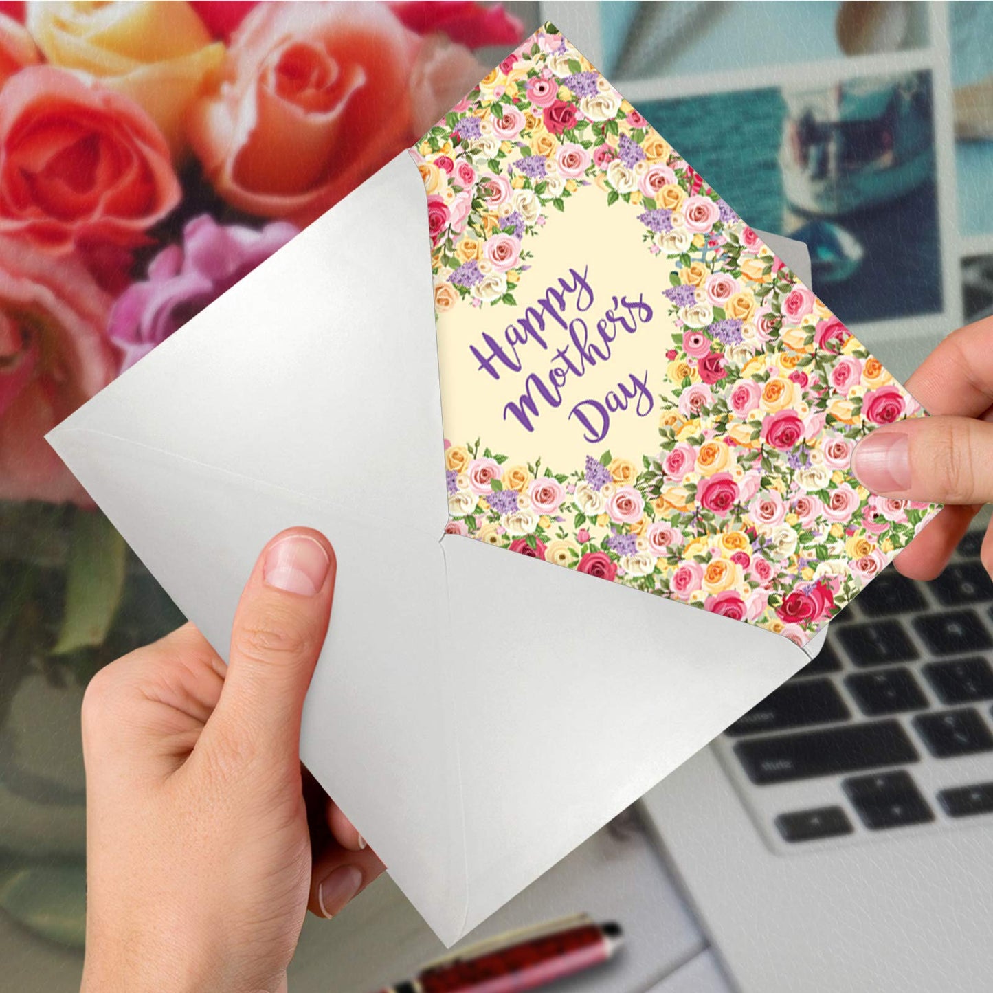 The Best Card Company - Beautiful Card for Mother's Day - Loving, Heartfelt Card for Moms