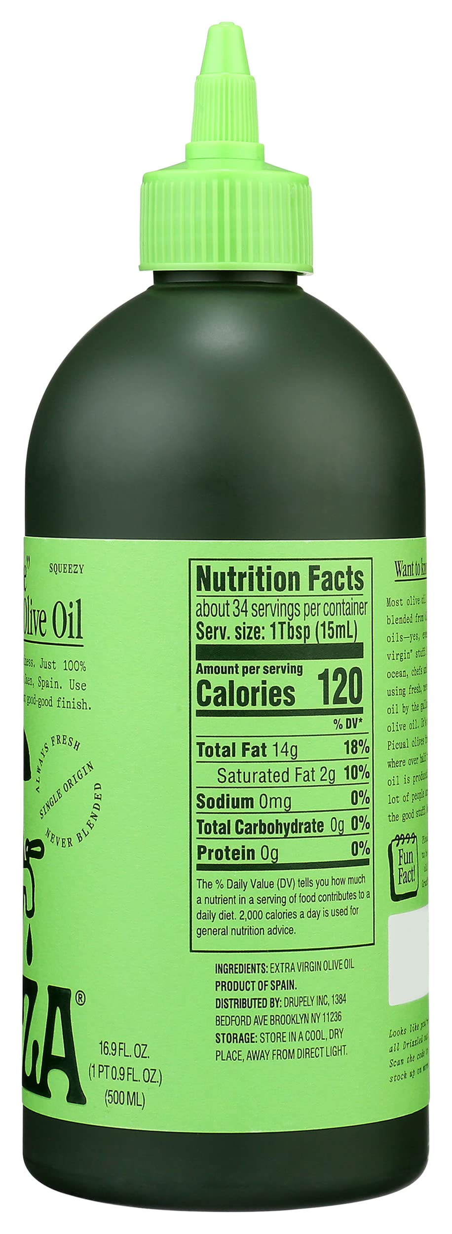 Graza "Drizzle" Extra Virgin Olive Oil. Early Harvest Finishing Oil. Single Farm Spanish EVOO