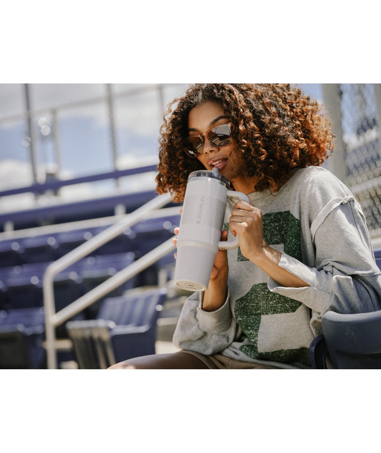 Stanley Quencher ProTour Flip Straw Tumbler with Leakproof Lid 30 oz | Built-In Straw & Handle | Cupholder Compatible for Travel | Insulated Stainless Steel Cup | BPA-Free | Rose Quartz