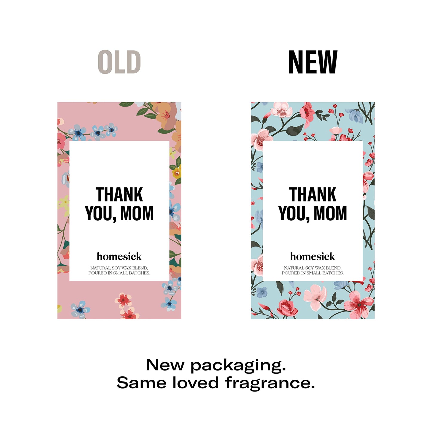 Homesick Premium Scented Candle, Thank You, Mom - Scents of Bergamot, Lavender, Sage/60-80 Hour Burn