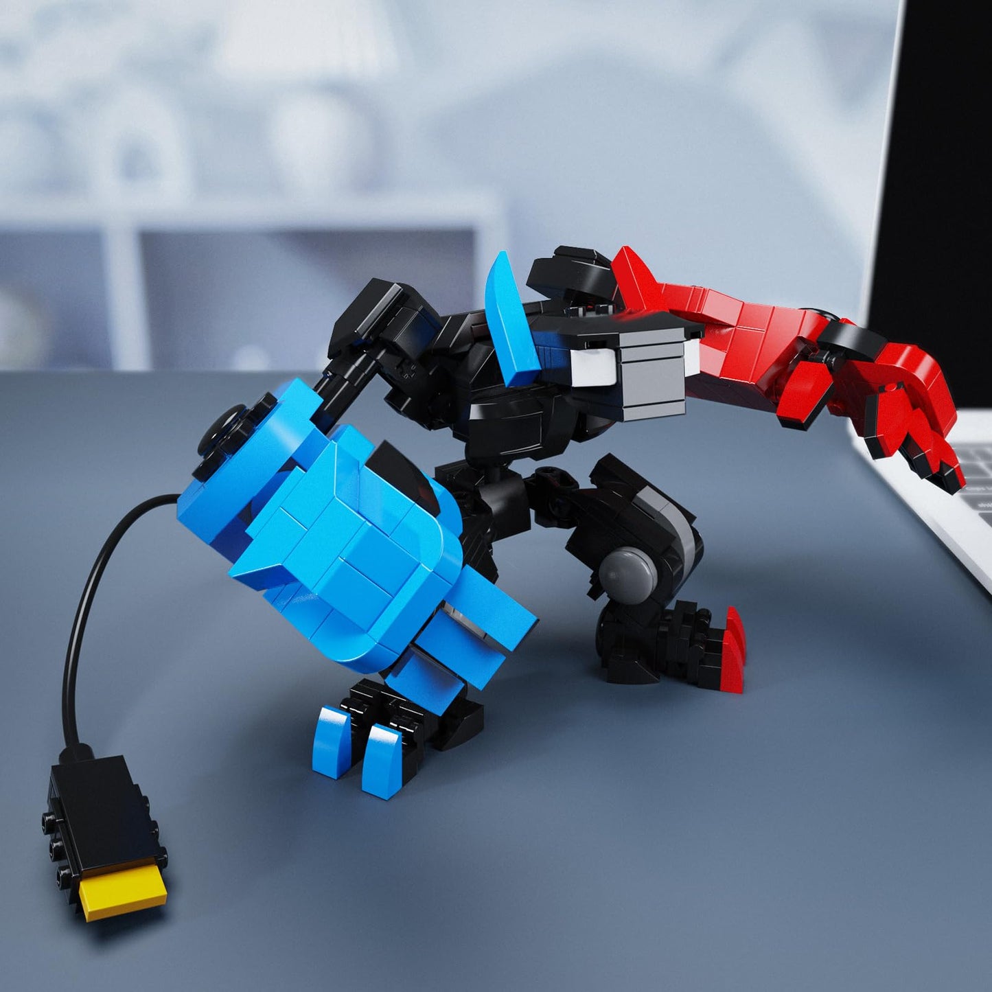 DRZYJ Building Block Set, Classic Game Controller Mech Robot Building Kit, Birthday Party Decorations Supplies, Gifts for Kids Adults (418 Pieces)