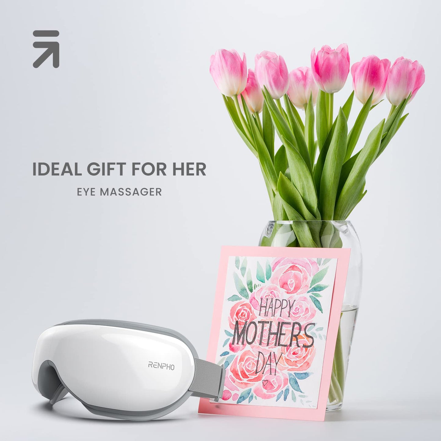 RENPHO Eyeris 1 Eye Massager, Heated Eye Mask with Bluetooth Music, Face Massager, Eye Care Device