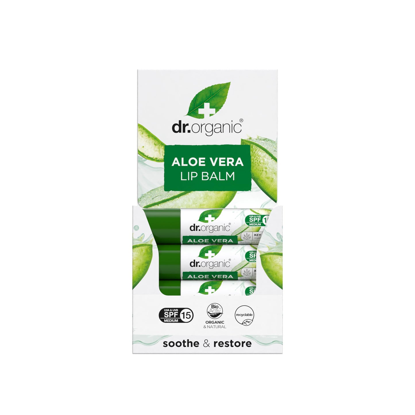 Organic Doctor Organic Aloe Vera Lip Balm, 5.7 ml