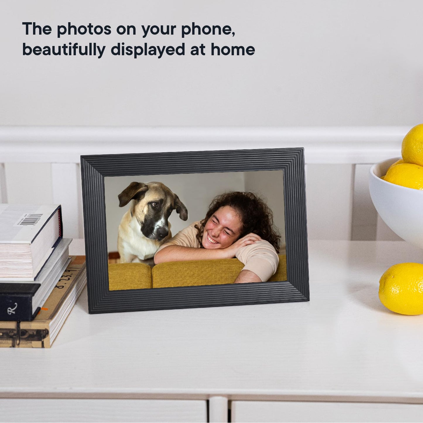 Aura Carver 10.1" WiFi Digital Picture Frame | Quick, Easy Setup in Aura App/Free Unlimited Storage