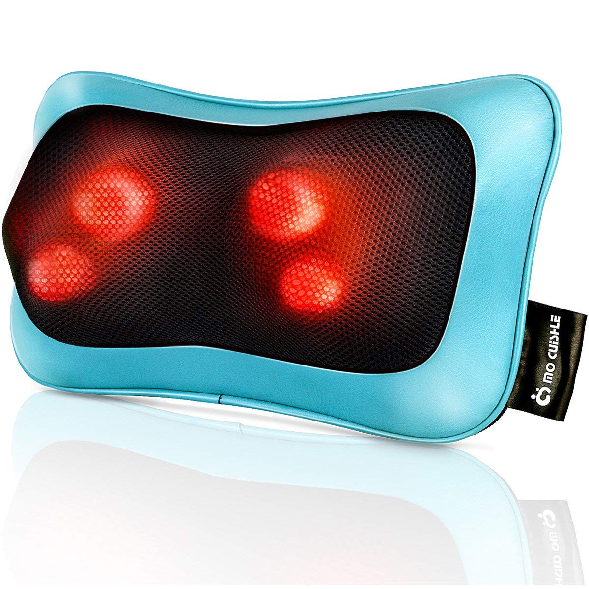 MoCuishle Shiatsu Neck Back Massager Pillow with Heat/Deep Tissue Kneading Massage for Shoulder, Leg