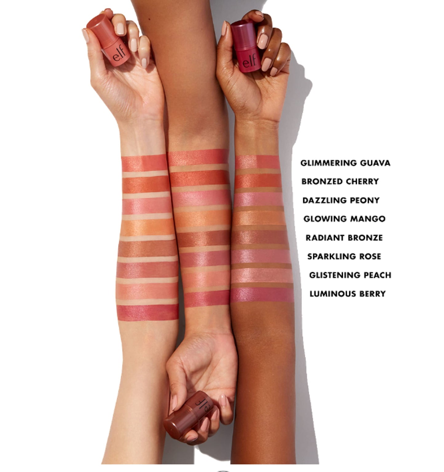 e.l.f. Monochromatic Multi Stick, Luxuriously Creamy & Blendable Color, For Eyes, Lips & Cheeks