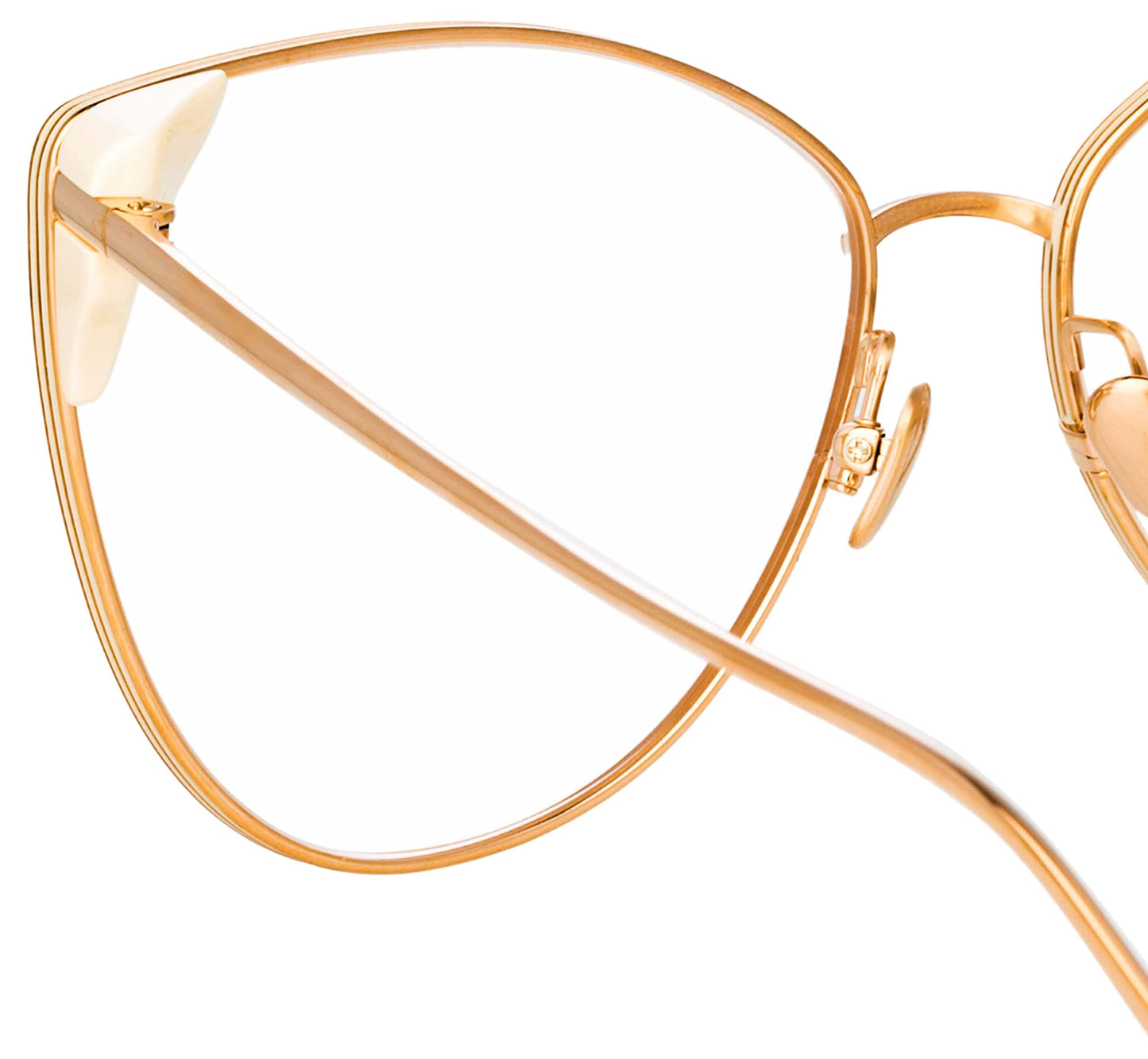 Linda Farrow, Ida Optical, Rose Gold/ Cream