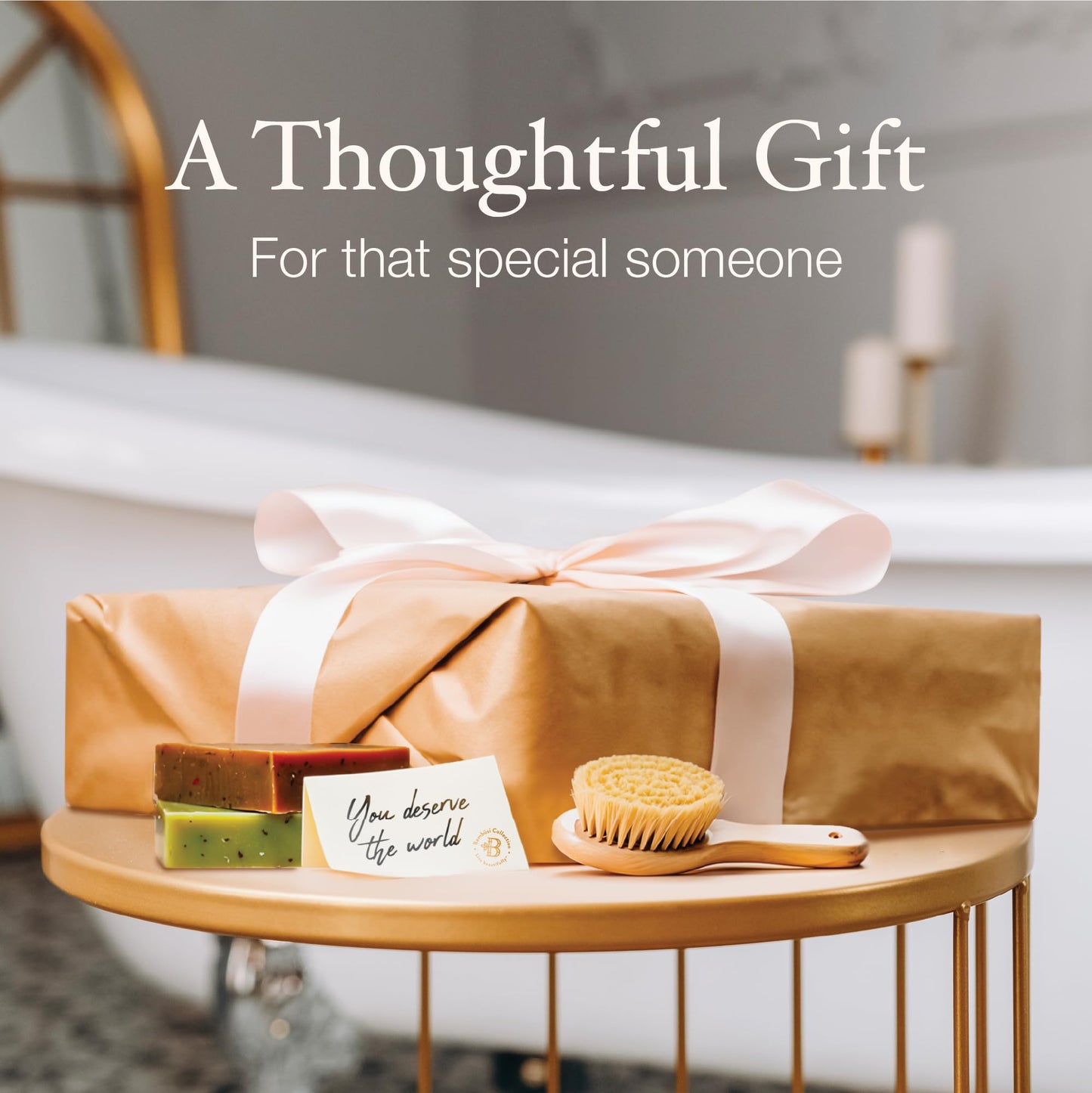 Bathtub Tray for Tub - Adjustable Bamboo Bathtub Tray /Collapsible/Folding Bathtub Caddy/Tray Wood