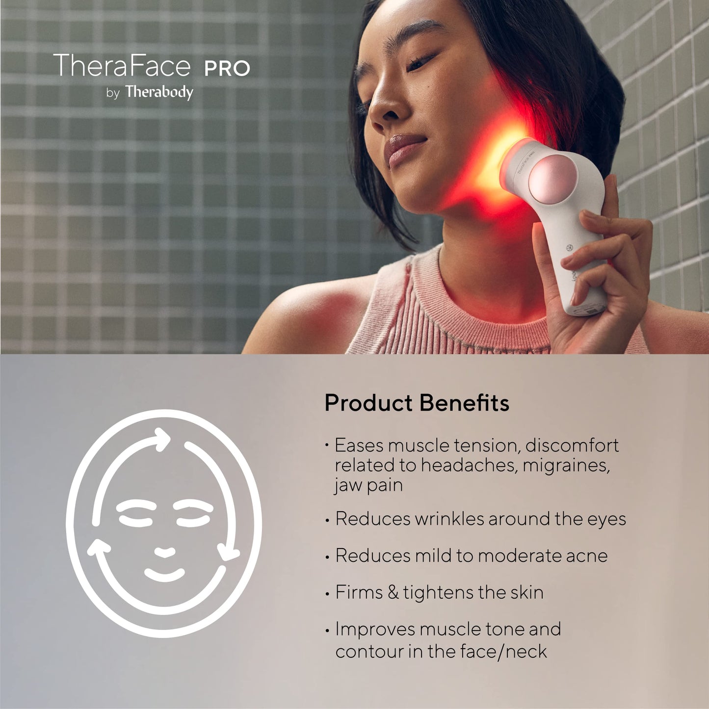 PRO Microcurrent Facial Device - 8-in-1 Compact Face Massager, Facial Kit & Face Sculpting Tool