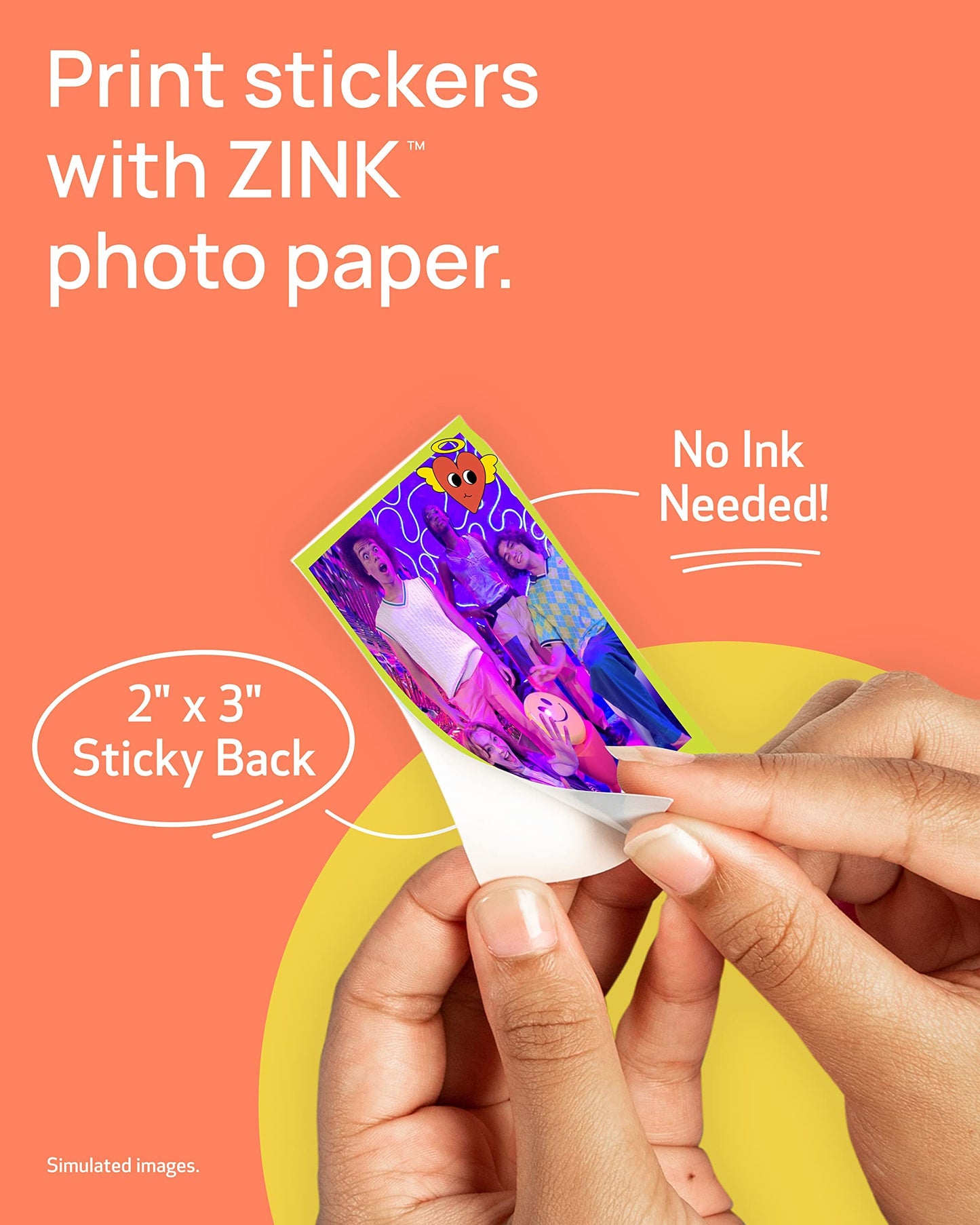 Canon Ivy 2 Mini Photo Printer, Print from Compatible iOS & Android Devices/Sticky-Back Prints/ Pink