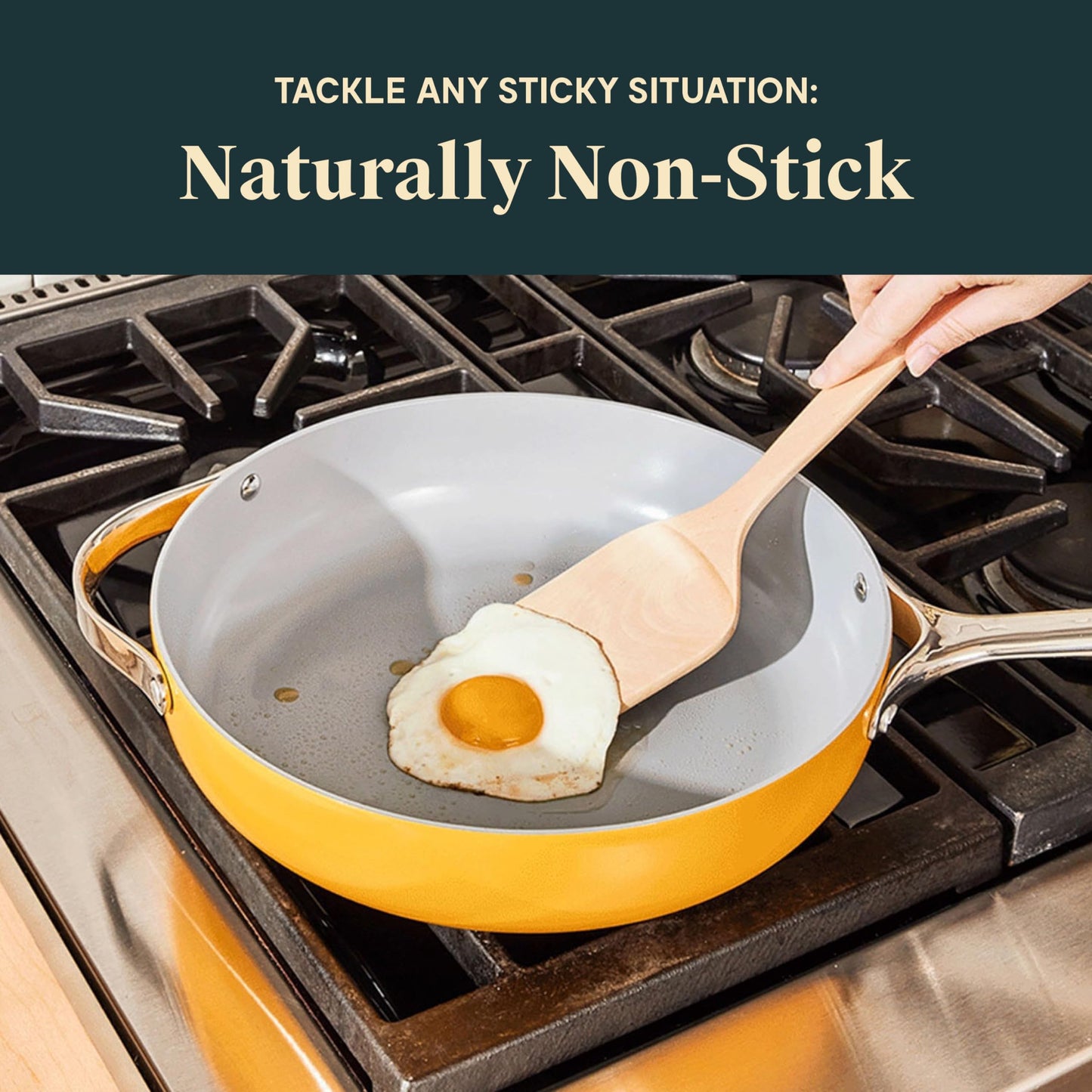 Caraway Nonstick Ceramic Cookware Set (12 Piece) Pots, Pans, Lids and Kitchen Storage - Marigold