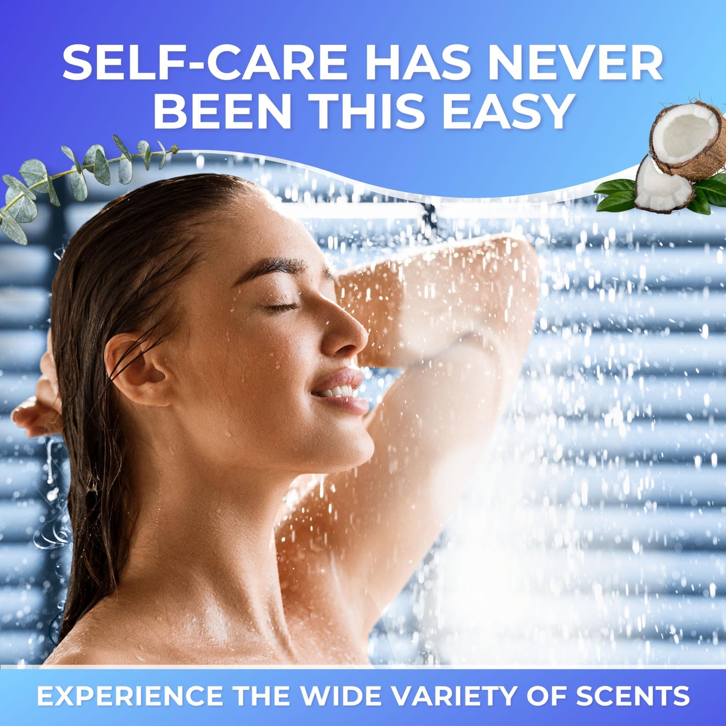 Cleverfy Shower Steamers Aromatherapy - Compact Variety Pack of 6 Shower Bombs with Essential Oils.