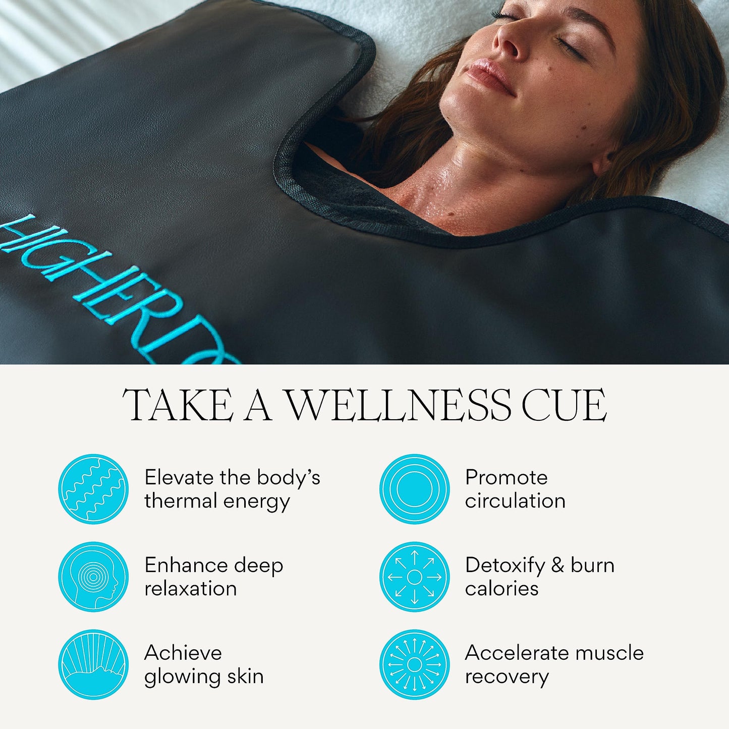 HigherDOSE Infrared Sauna, Portable Blanket Personal Sauna to Relax & Detox Your Body and Mind