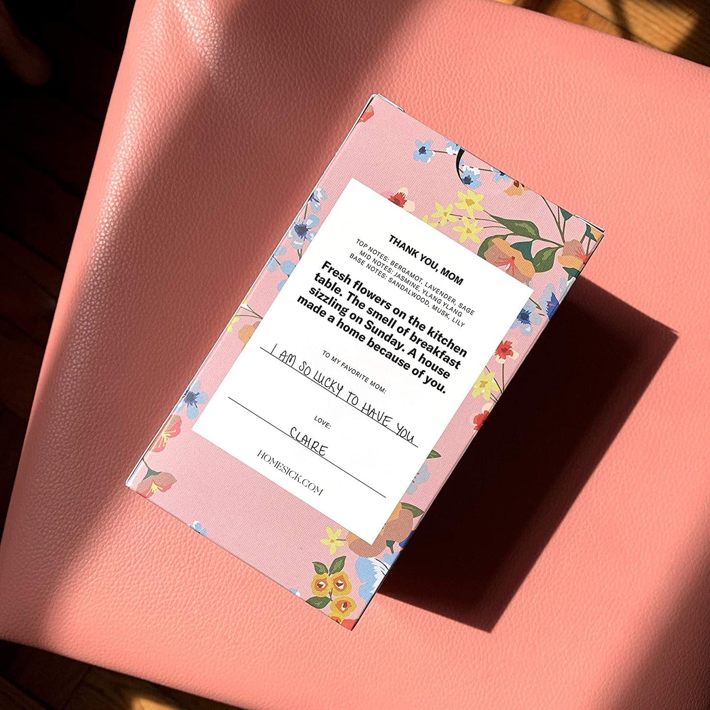 Homesick Premium Scented Candle, Thank You, Mom - Scents of Bergamot, Lavender, Sage/60-80 Hour Burn