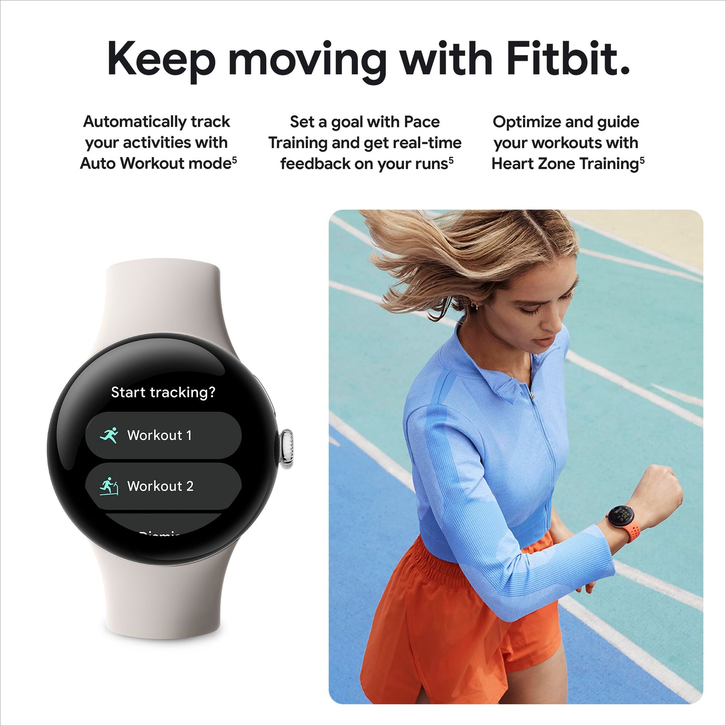 Google Pixel Watch 2 with the Best of Fitbit & Google - Heart Rate Tracking, Stress Management/Wi-Fi