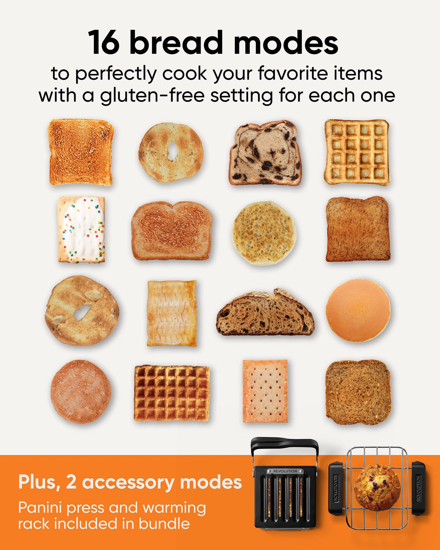 Revolution R270 High-Speed Touchscreen Toaster/2-Slice Smart Toaster w/ Patented InstaGLO Technology