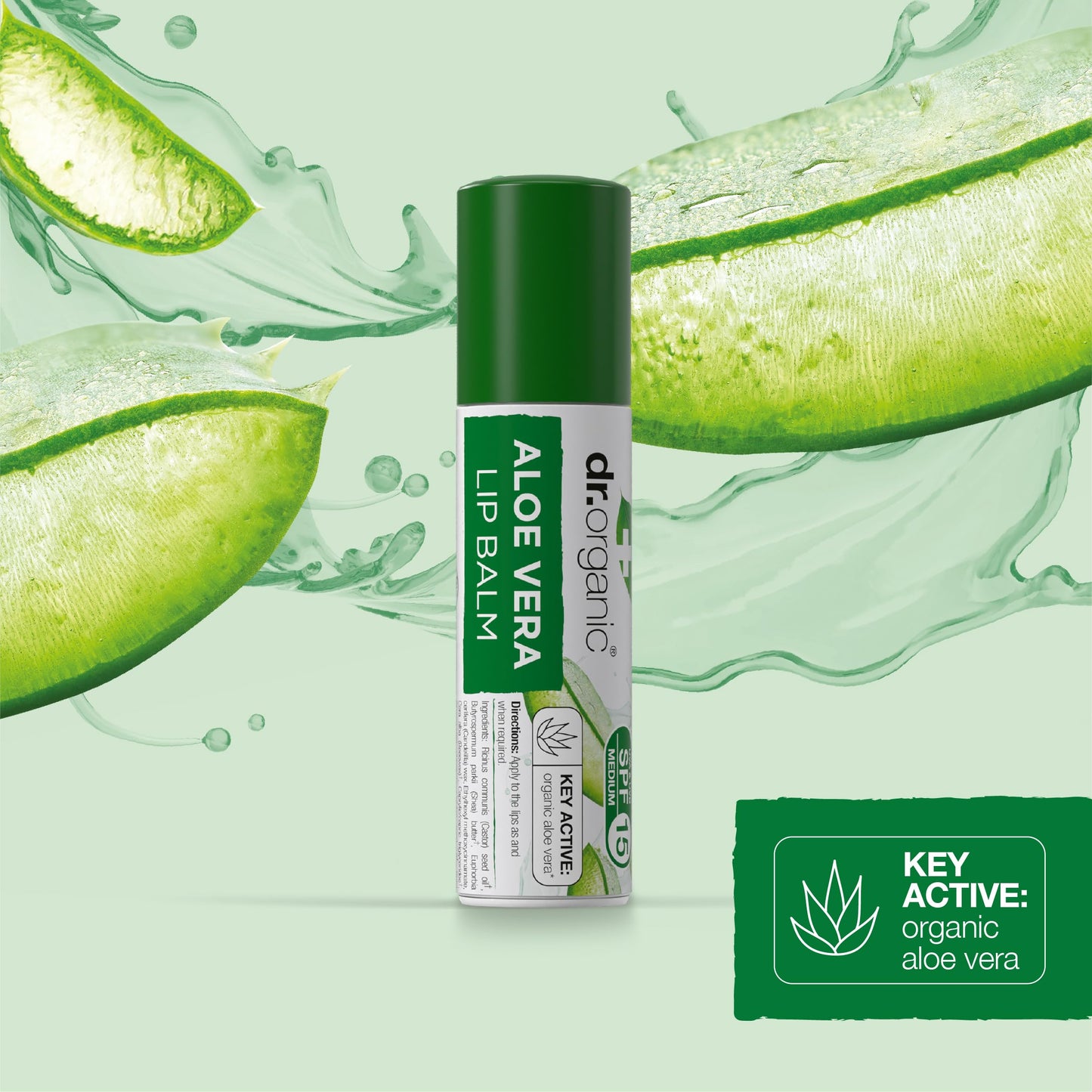 Organic Doctor Organic Aloe Vera Lip Balm, 5.7 ml