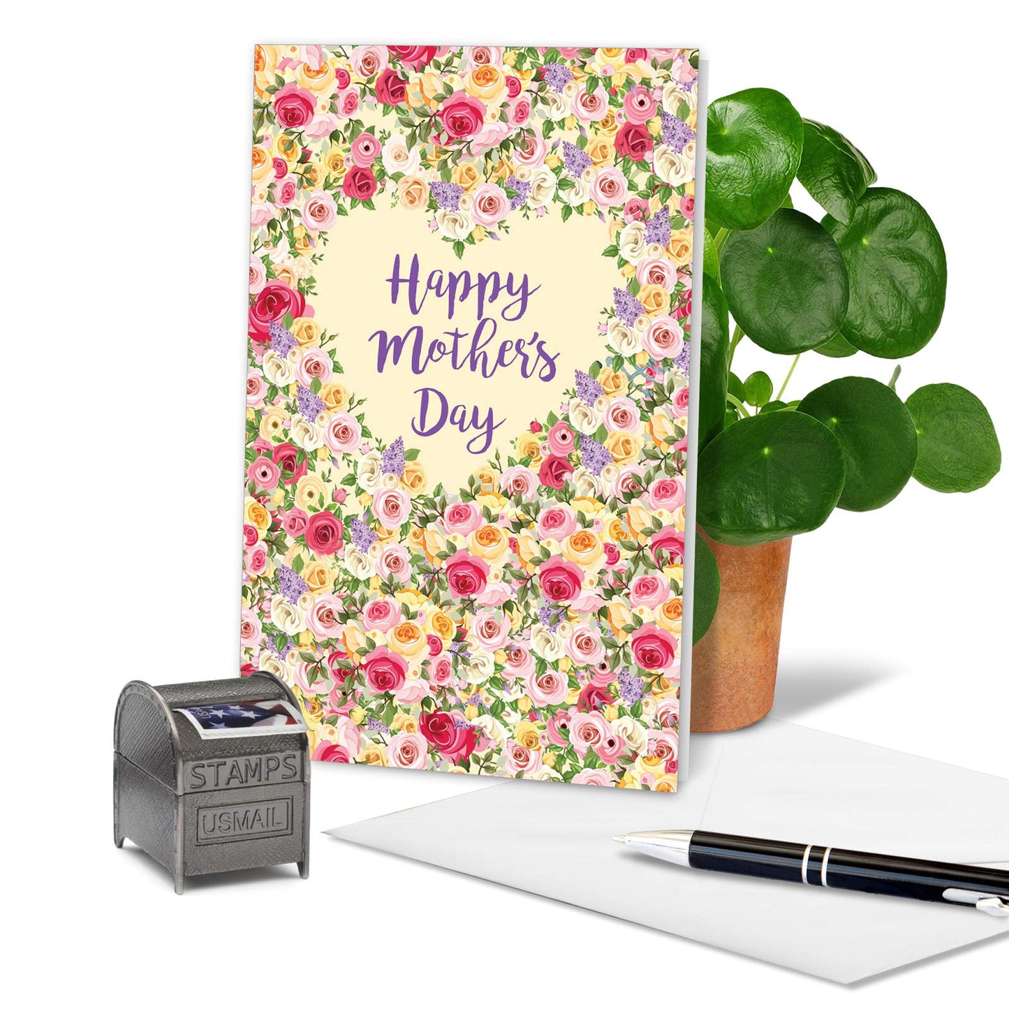 The Best Card Company - Beautiful Card for Mother's Day - Loving, Heartfelt Card for Moms