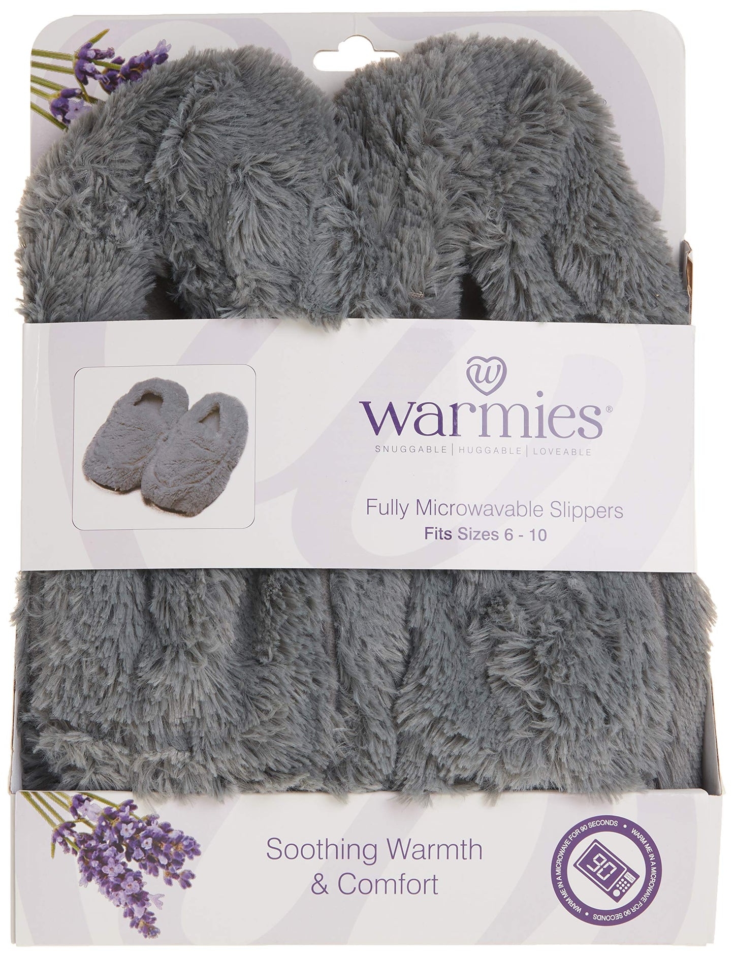 Intelex womens Warmies Slippers, Grey, 6-10