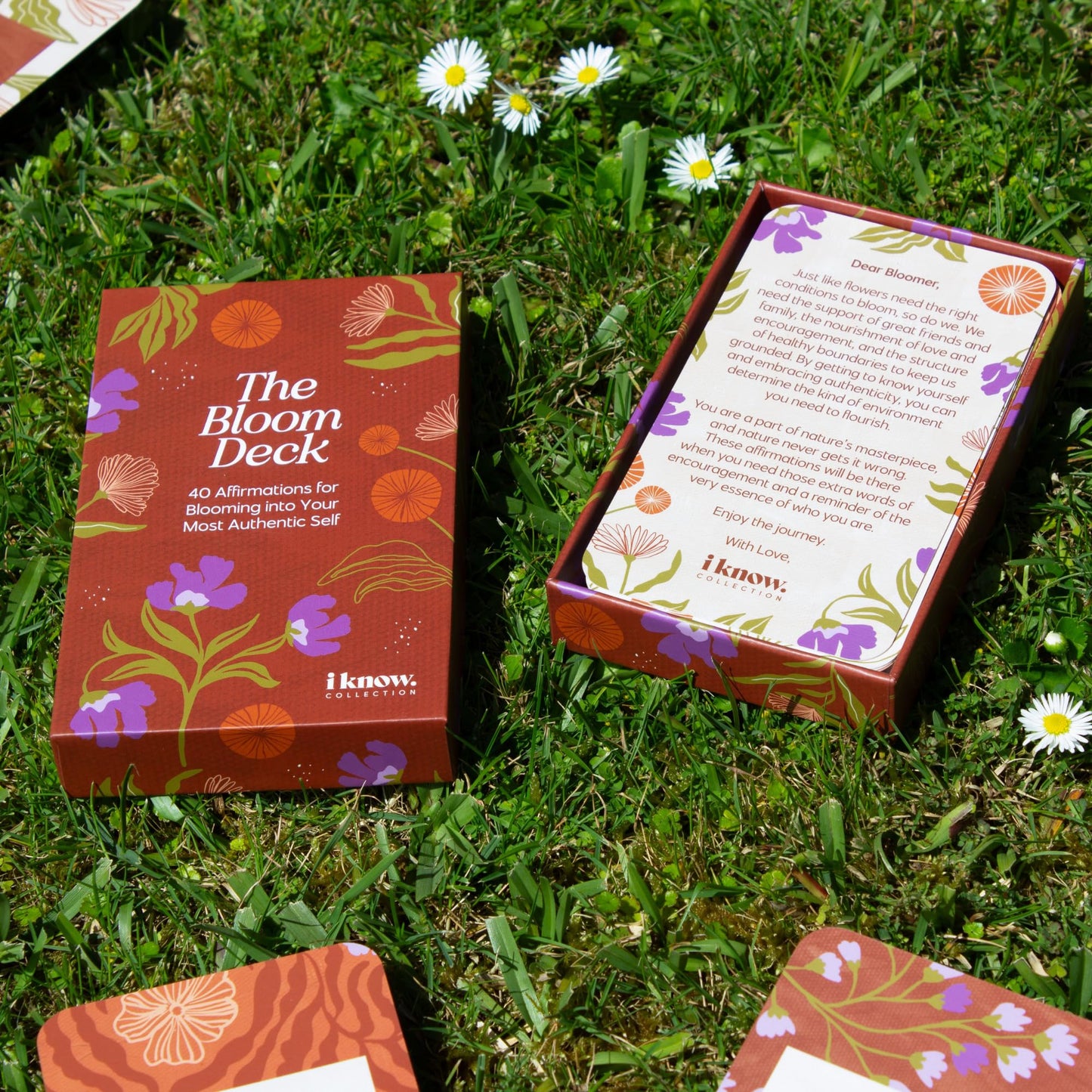 Bloom Affirmation Cards Deck – Beautifully Designed Positive Affirmation Cards 40pcs