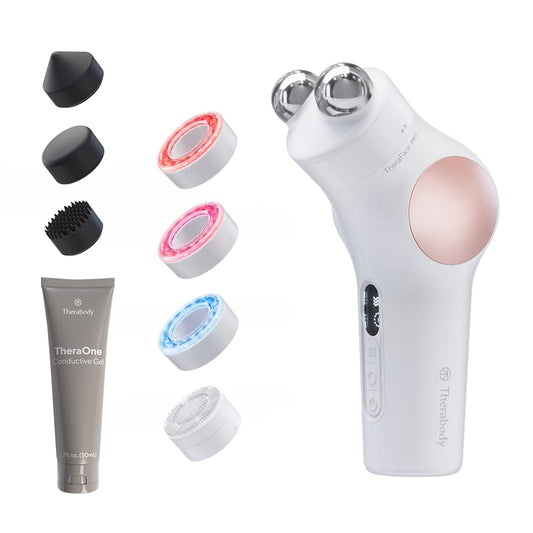 PRO Microcurrent Facial Device - 8-in-1 Compact Face Massager, Facial Kit & Face Sculpting Tool