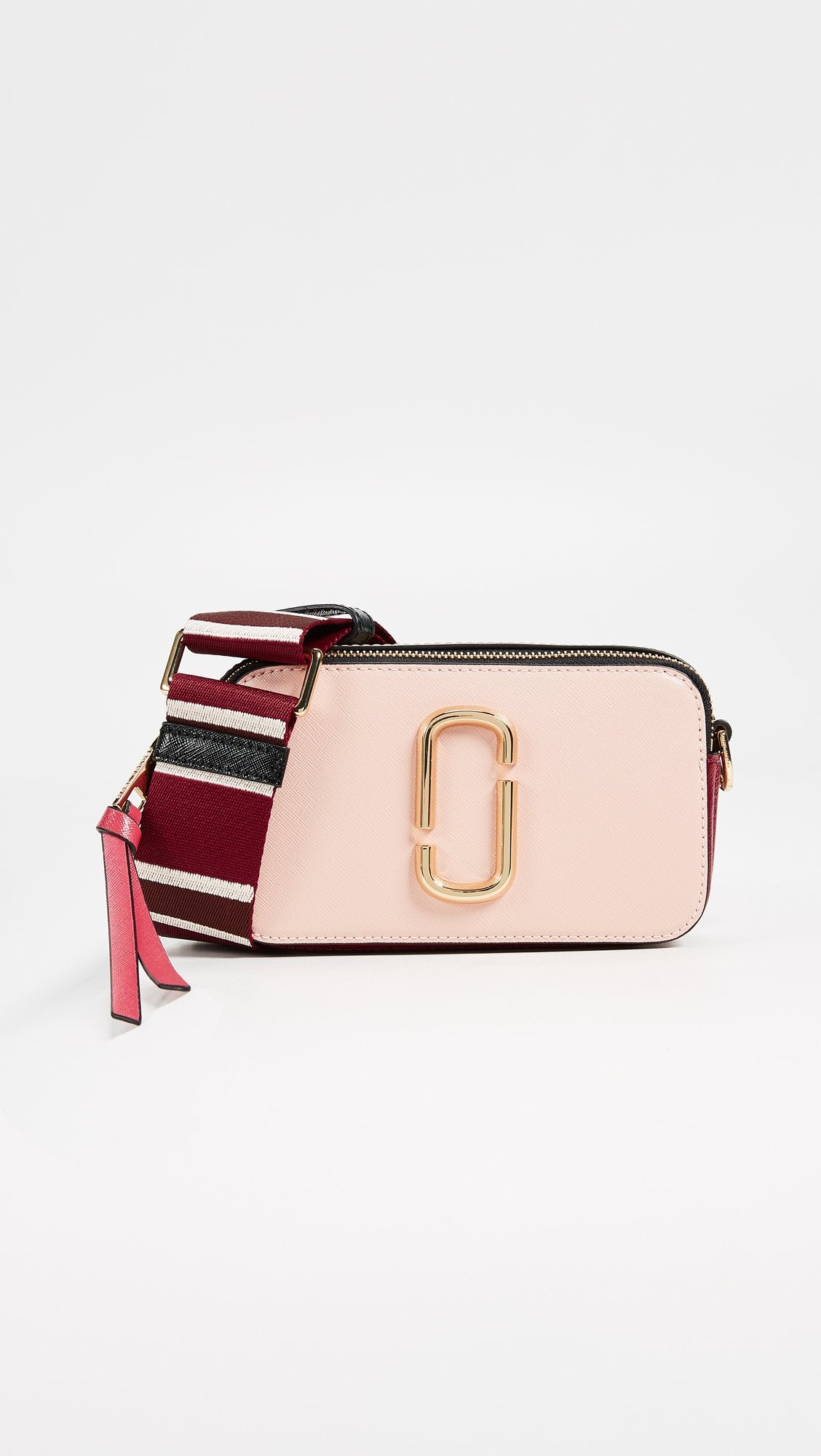 Marc Jacobs Women's The Snapshot, Rose, Pink, Stripe, One Size