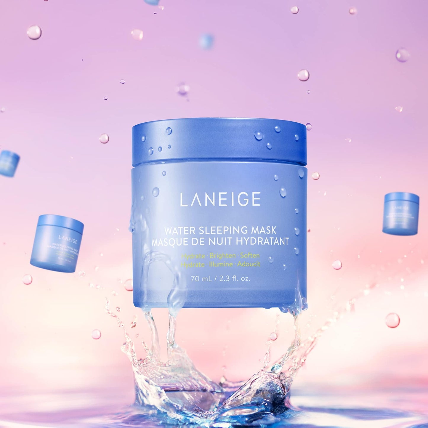 LANEIGE Water Sleeping Mask: Visibly Brighten, Boost Hydration, Squalane