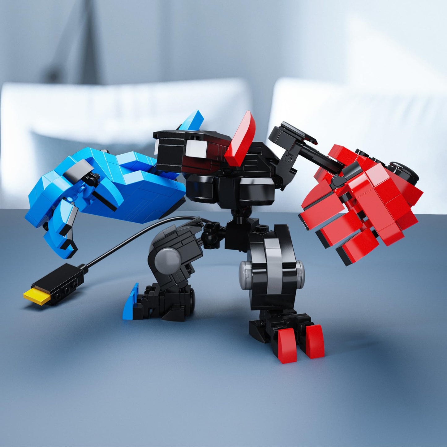 DRZYJ Building Block Set, Classic Game Controller Mech Robot Building Kit, Birthday Party Decorations Supplies, Gifts for Kids Adults (418 Pieces)