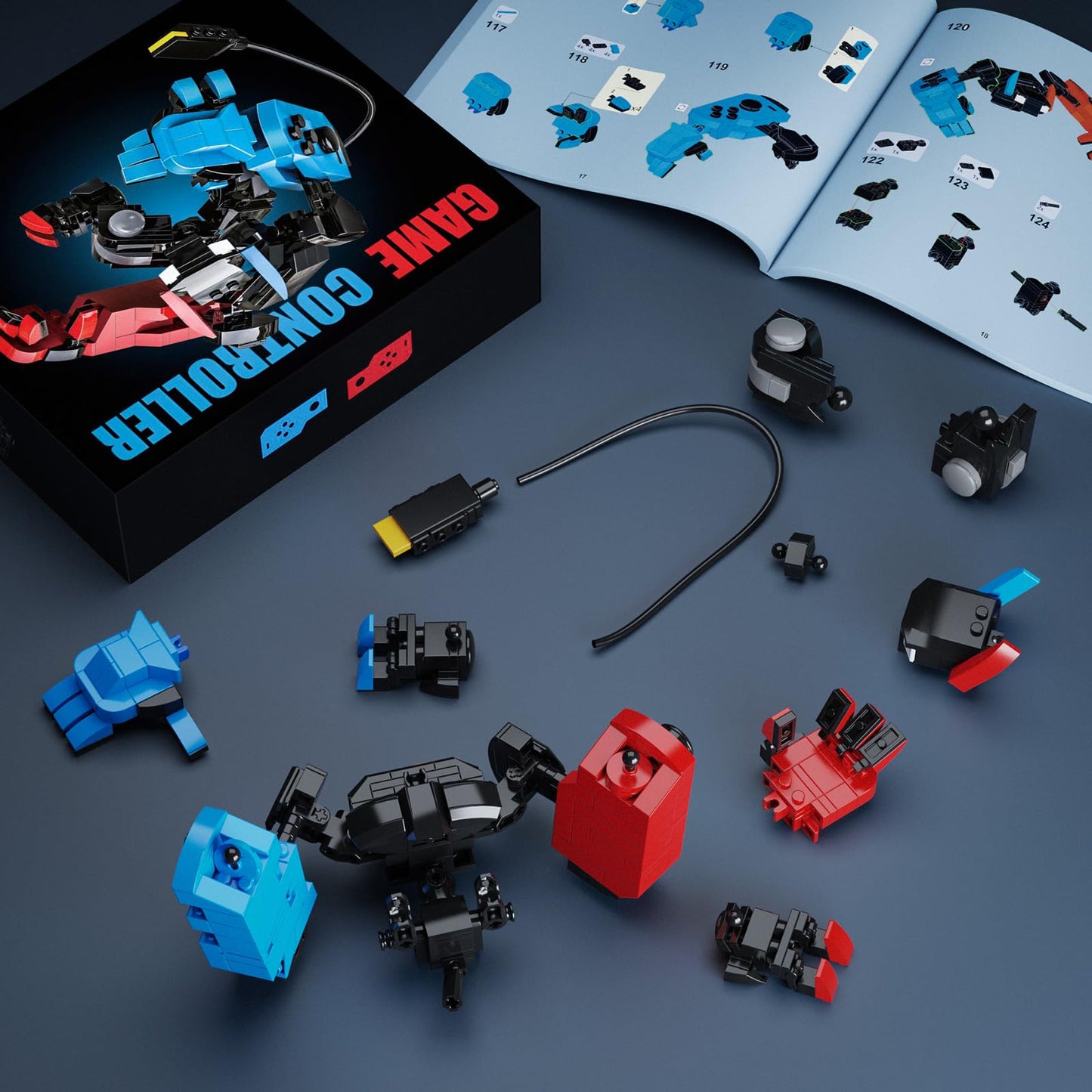 DRZYJ Building Block Set, Classic Game Controller Mech Robot Building Kit, Birthday Party Decorations Supplies, Gifts for Kids Adults (418 Pieces)