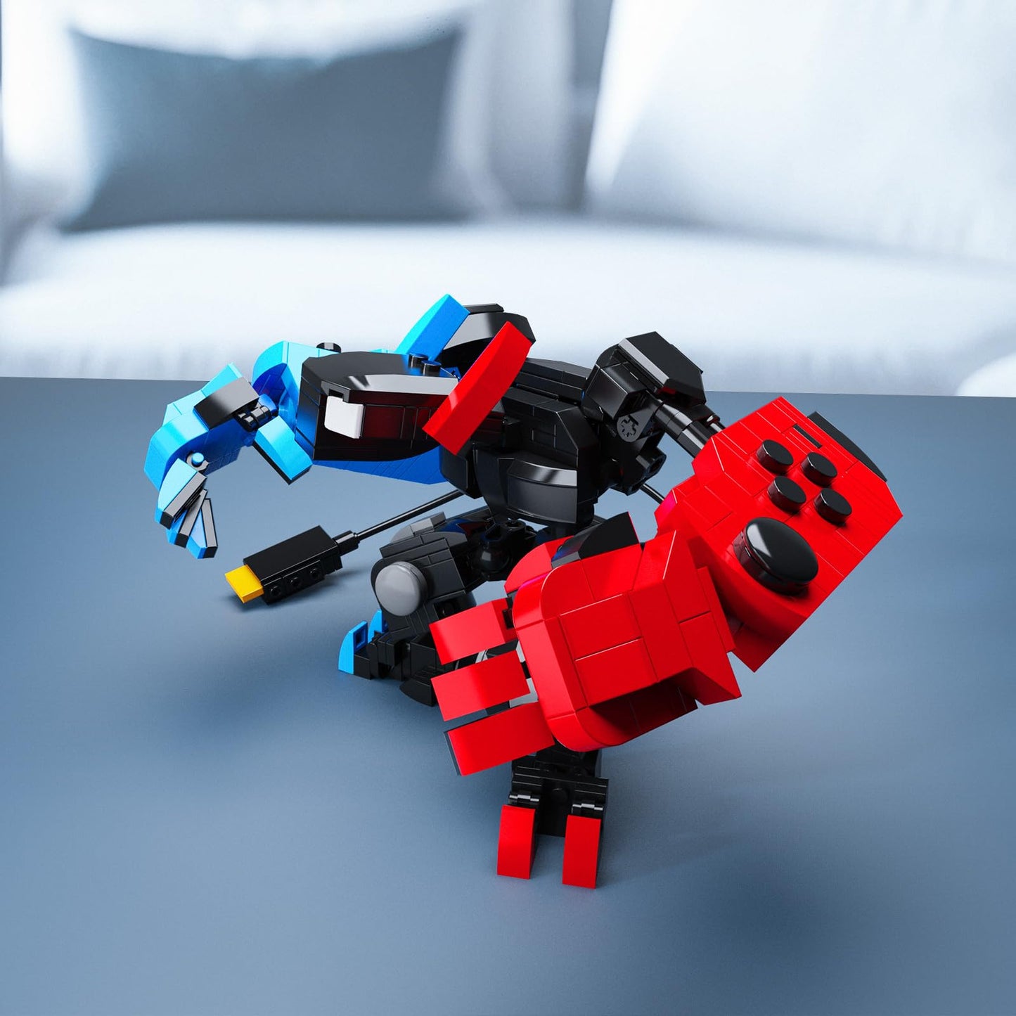 DRZYJ Building Block Set, Classic Game Controller Mech Robot Building Kit, Birthday Party Decorations Supplies, Gifts for Kids Adults (418 Pieces)