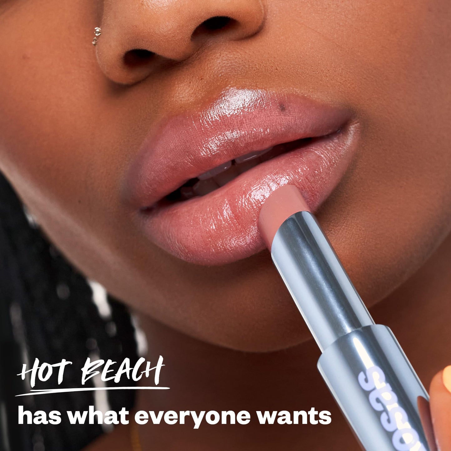 Kosas Wet Stick Moisturizing Shiny Sheer Lipstick with Ceramides, Hyaluronic acid, Peptides