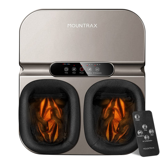 MOUNTRAX Foot Massager with Heat, Plantar Fasciitis and Relieve Pain, Deep Kneading Shiatsu Massager